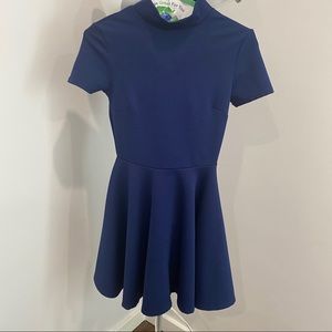Cute Mini Dress in Navy Blue- Size XS